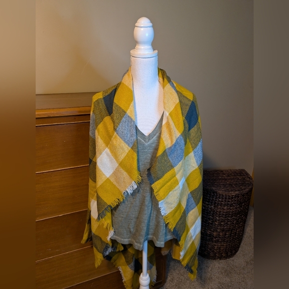 Green Bay Packers BLANKET Scarf Plaid - Picture 5 of 9